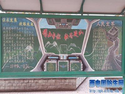 航空文化黑板报 黑板报图片大全