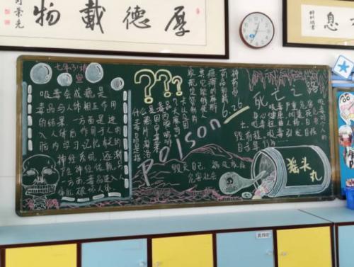 关于青春无毒的黑板报 青春黑板报图片大全