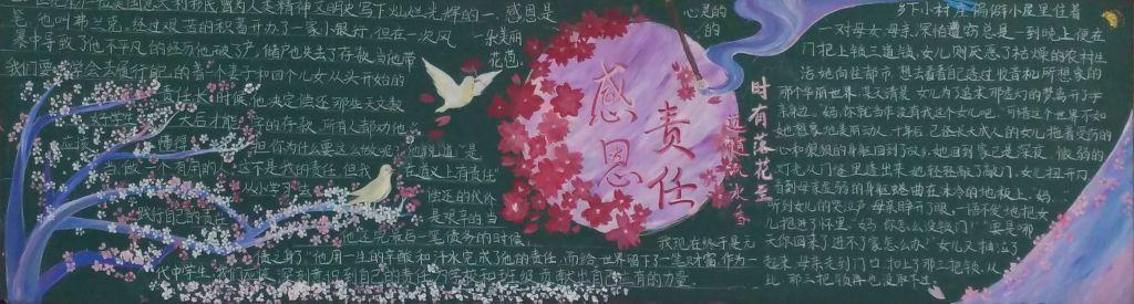 感恩有您黑板报 感恩黑板报图片素材
