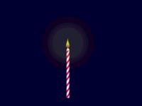 flash点蜡烛生日祝福贺卡 Flash贺卡