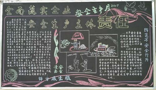 水泥企业夏季安全黑板报 企业黑板报图片大全