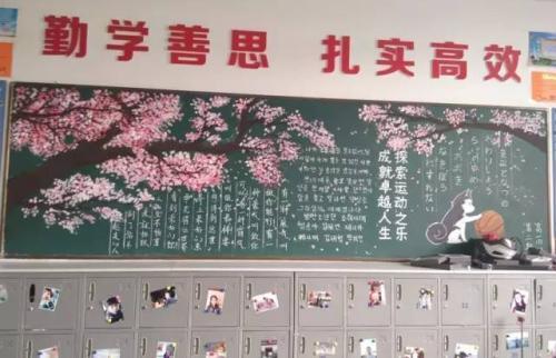 班级的黑板报 班级黑板报图片素材