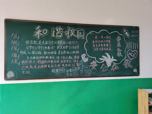 构建和谐语黑板报 黑板报图片素材