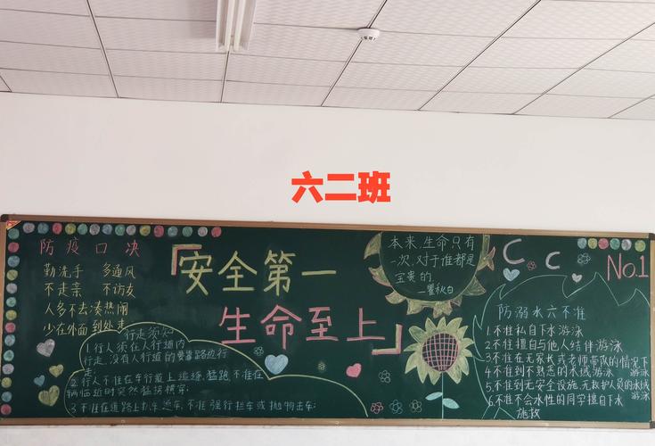 关于安全生命的黑板报 关于安全的黑板报图片素材