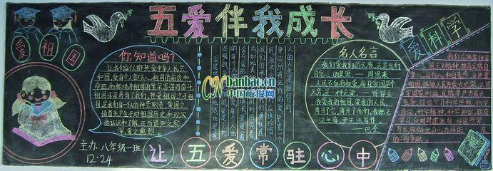 深入落实三全育人黑板报 黑板报图片素材