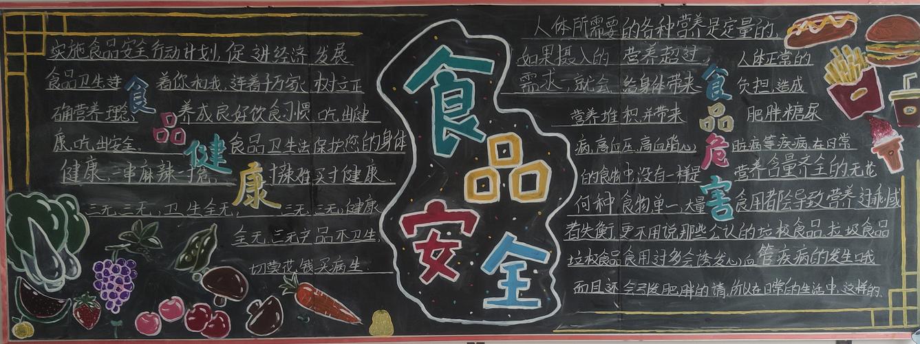 食品安全生命健康黑板报 食品安全黑板报图片大全