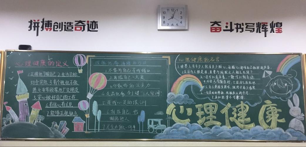 大学生情绪黑板报 大学生黑板报图片素材