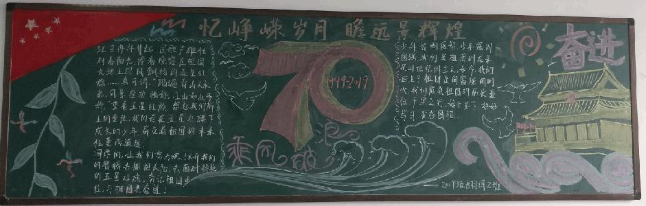 谋幸福谋复兴黑板报 黑板报图片素材