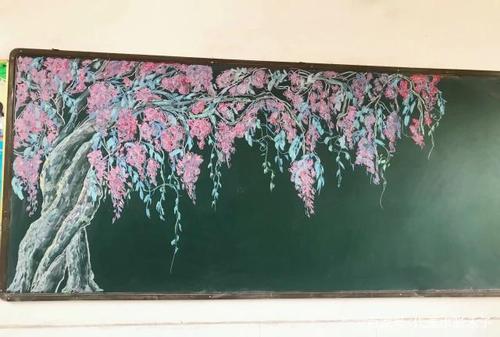 请问鲜花黑板报 黑板报图片素材