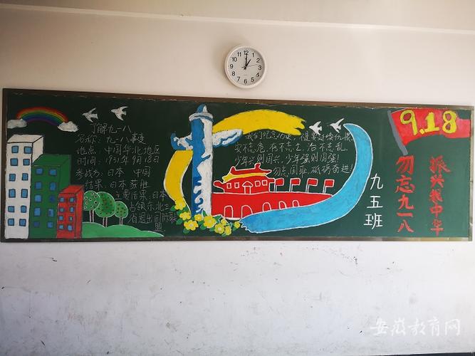 九一八事变的黑板报 黑板报图片大全