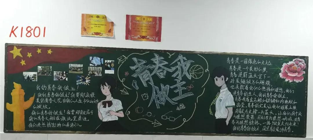 我的青春黑板报 我和我的祖国黑板报图片素材
