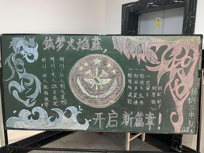 火焰蓝正青春黑板报 青春黑板报图片素材