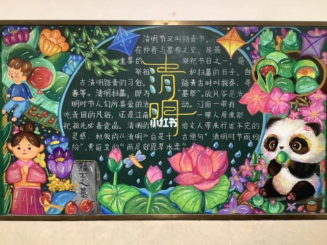 清明节文明祭祀宣传黑板报 清明节黑板报图片大全