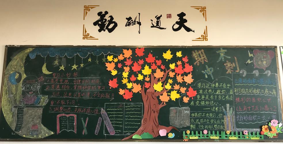 有关考试黑板报 黑板报图片大全