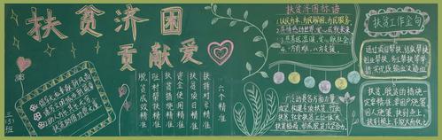 关于教育扶贫的黑板报 教育黑板报图片素材