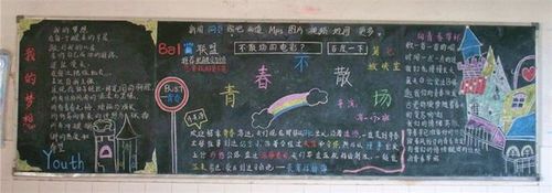 全力以赴超越自我黑板报 黑板报图片素材