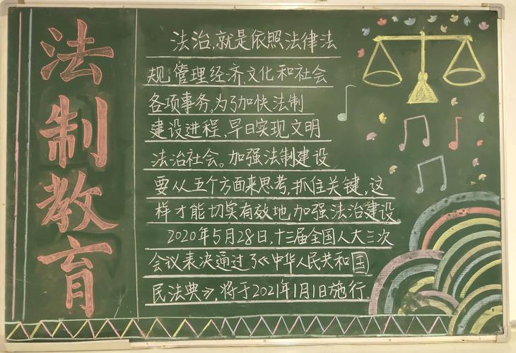 有光法制教育的黑板报 法制教育黑板报图片大全