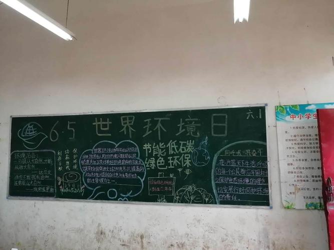 世界环境日塑战速决黑板报 保护环境黑板报图片大全