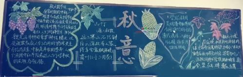 丰收节主题黑板报 主题黑板报图片素材