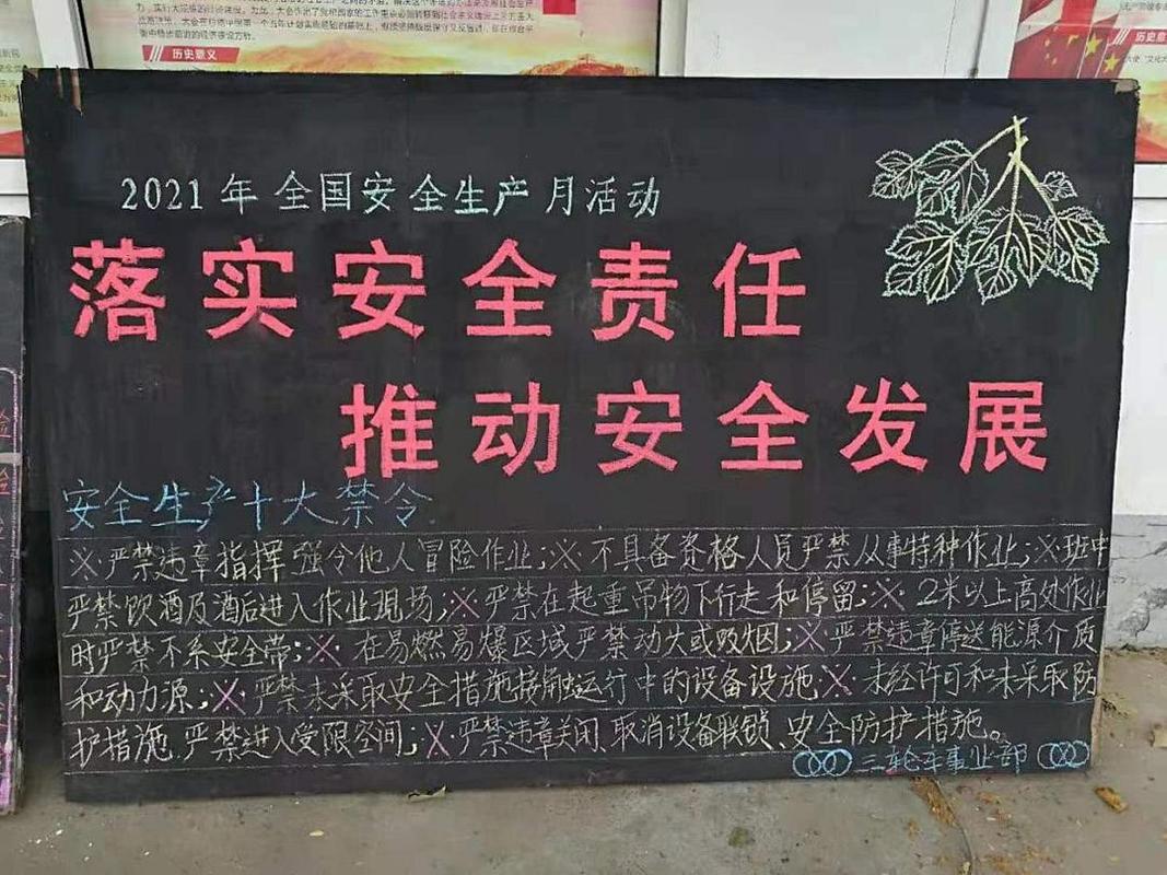 春节前安全生产宣传黑板报 春节黑板报图片大全
