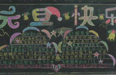 2020年鼠年新年黑板报 新年黑板报图片素材