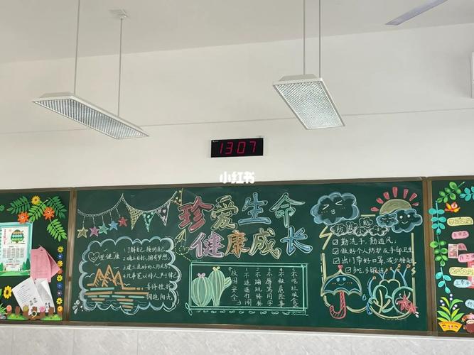 珍爱生命树立正确的价值观黑板报 黑板报图片素材