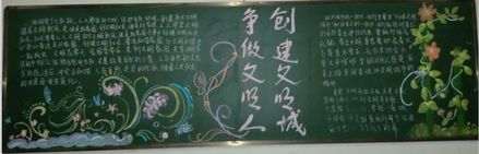 争创十星黑板报 黑板报图片素材