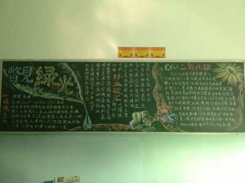 节能有我绿色地球黑板报 我和我的祖国黑板报图片素材