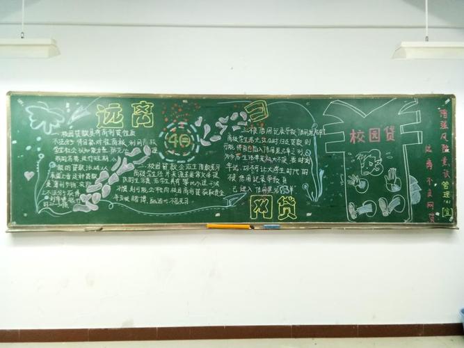远离网贷理性消费的黑板报 黑板报图片大全
