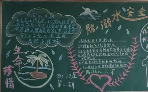 预防泌水黑板报 预防传染病黑板报图片素材