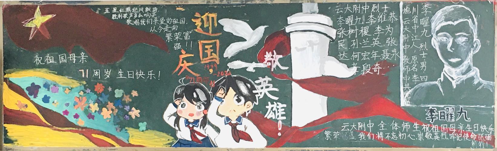 初中板漫画主题黑板报 初中黑板报图片大全