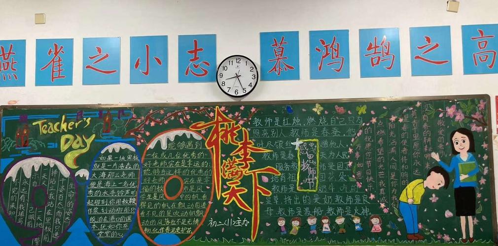 教师为主题的黑板报 主题黑板报图片大全