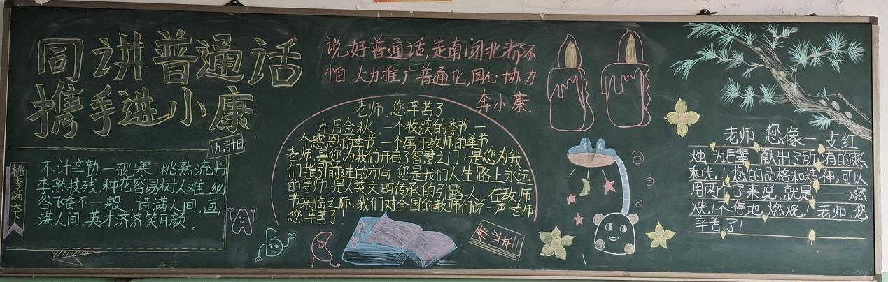 国语有关的黑板报 黑板报图片大全