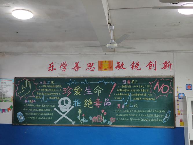 关于禁毒和法治的黑板报 禁毒黑板报图片素材