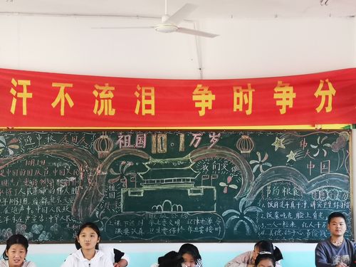 小学迎国庆70周年黑板报 70周年黑板报图片素材