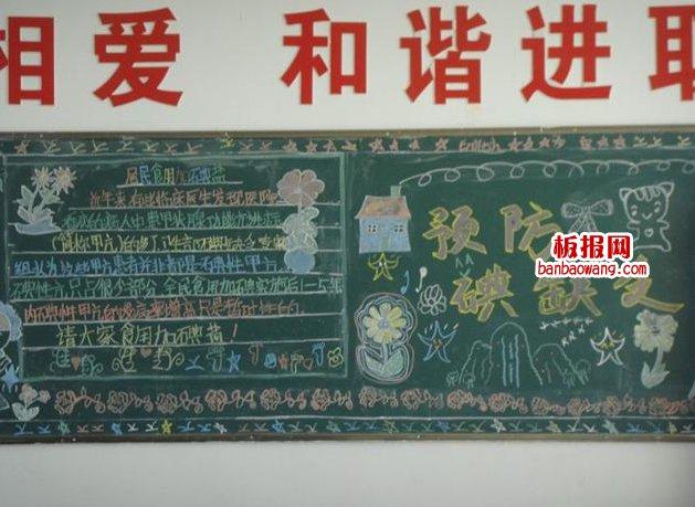 5月5日碘缺乏日黑板报 5月黑板报图片大全