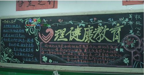 中学生以健康为主题的黑板报 中学生黑板报图片大全