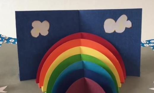 超轻黏土做彩虹贺卡 超轻黏土做贺卡