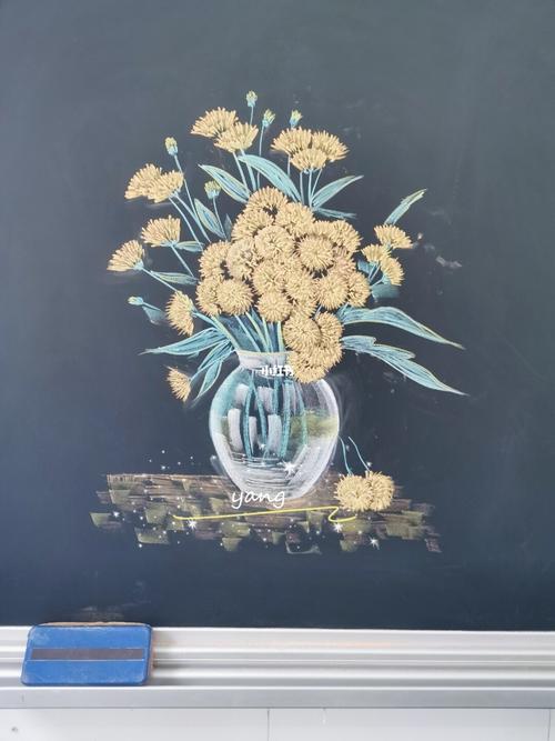 菊花怎么画黑板报 画黑板报图片素材